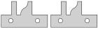 1 Paar HW-Profilmesser 45x25x2mm für Konterprofilfräser KONTERSPEED 09.27701