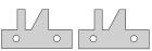 1 Paar HW-Profilmesser 45x25x2mm für Konterprofilfräser KONTERSPEED 09.27702