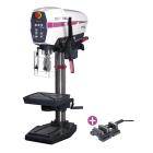 Tischbohrmaschine OPTIdrill DP 26BV-T (400V) mit VARIO-Drehzahl + Gewindeschneidfunktion inkl. Maschinenschraubstock