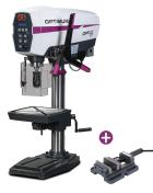 Tischbohrmaschine Optimum OPTIdrill DP 26V-T mit Vario-Antrieb im Aktions-Set inkl. Maschinenschraubstock