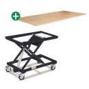 Arbeitsplatztisch HT 300 S inkl. Arbeitsplatte Buche-Multiplex