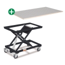 Arbeitsplatztisch HT 300 S inkl. Lochraster-Arbeitsplatte HPL