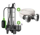 Schmutzwasserpumpe SDWP 15032 PRO SET +C-Kupplung + 15m C-Schlauch