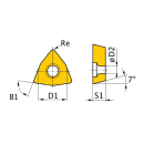 5 Stück HM-Ersatzwendeplatten ISO WCMT050308