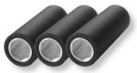 Vorschubrolle Ø 75x210x41mm 70ShA schwarz passend für Hofmann