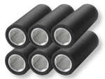 Vorschubrolle Ø 75x210x41mm 70ShA schwarz passend für Hofmann